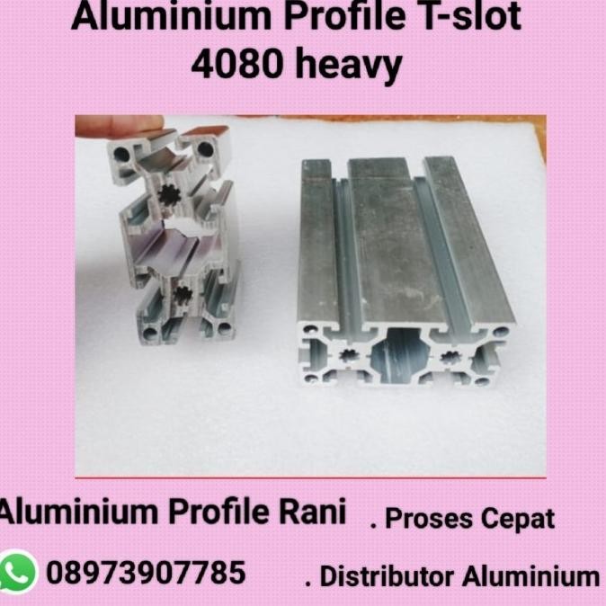 Aluminium Profile T-Slot 4080 Heavy P: 30 Cm New Stok