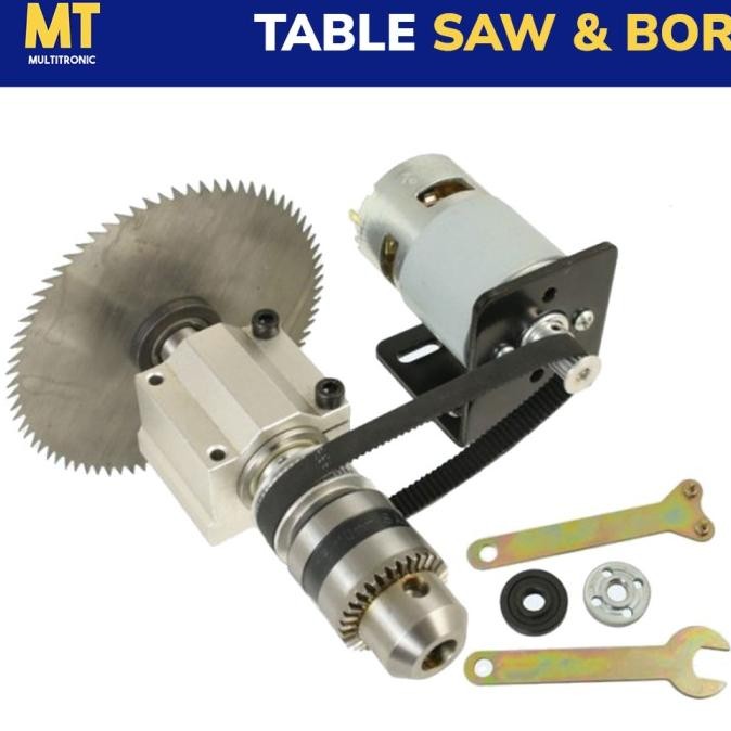 Dinamo Motor 775 Mini Bench Drill Plus Table Saw (8055) New Stok