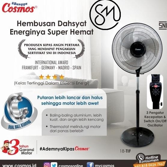 Kipas Angin Cosmos 18-Tif New Stok