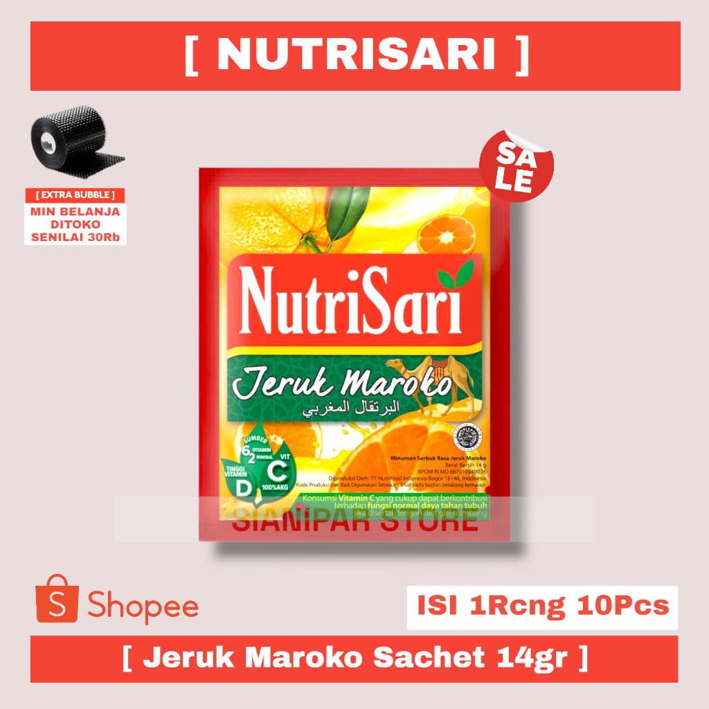

NUTRISARI INSTANT DRINK JERUK MAROKO SCT 14g