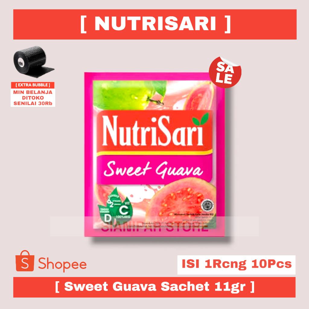 

NUTRISARI INSTANT DRINK SWEET GUAVA SCT 11g
