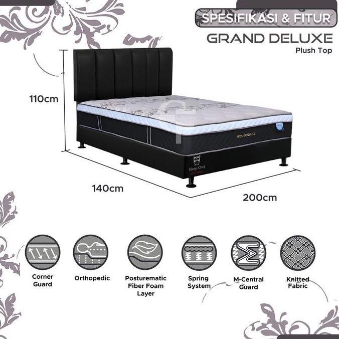 Central Spring Bed  Springbed Central Grand Deluxe 140 x 200 Full Set