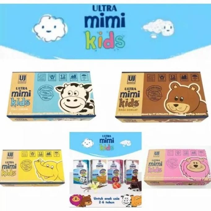 

susu ultra mimi 125 ml strawberry coklat full cream vanilla