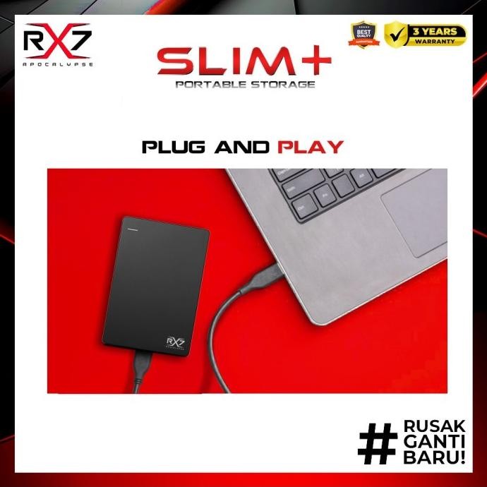 Hdd External Backup Slim Rx7 + 1Tb Co