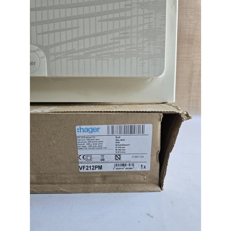 Hager Box MCB 24 Group 9010 (VF212PM)