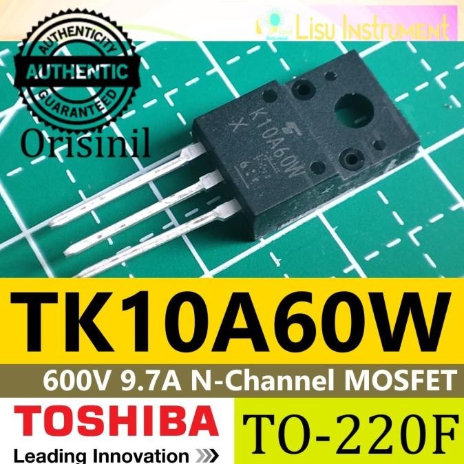 Diskon TK10A60W 600V 9.7A N-Channel MOSFET TO-220F K10A60W Original Toshiba lisu992 Ayo Order