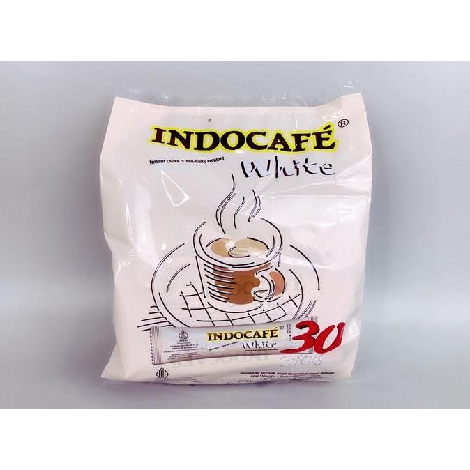 

Grosir Indocafe White Coffee 30 Sticks No Sugar / Kopi Putih Bebas Gula