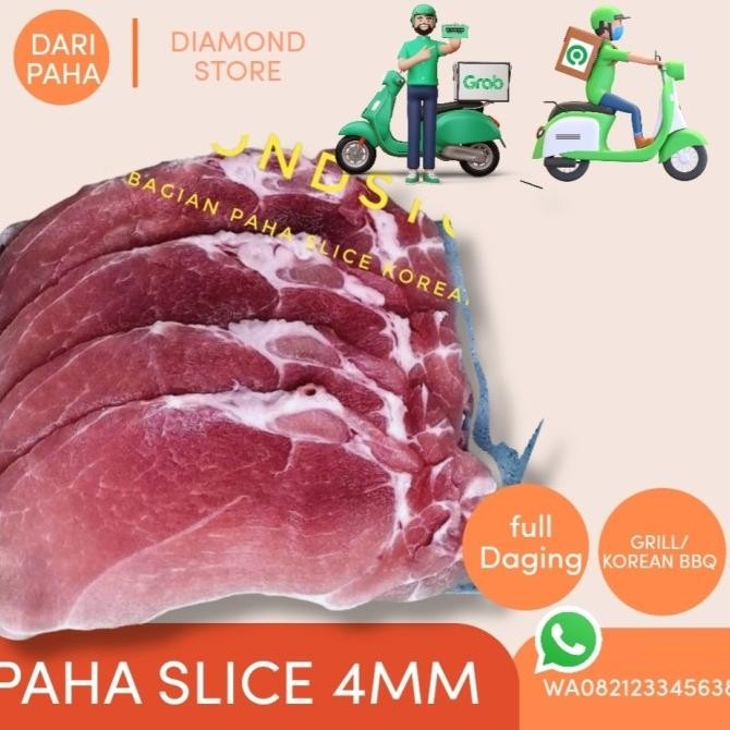 Grosir Daging Babi Slice Paha 1Kg