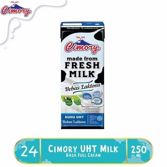 

surabaya cimory 250ml dus bebas laktosa free lactose plain susu uht