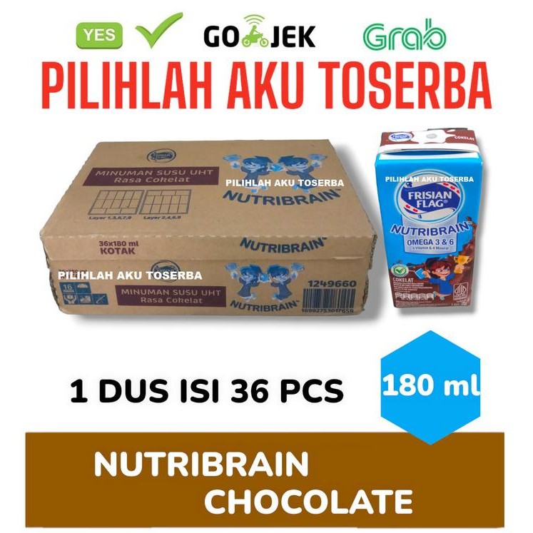 

Murah Susu Frisian Flag Nutribrain Chocolate 180 Ml - (Harga 1 Dus Isi 36)