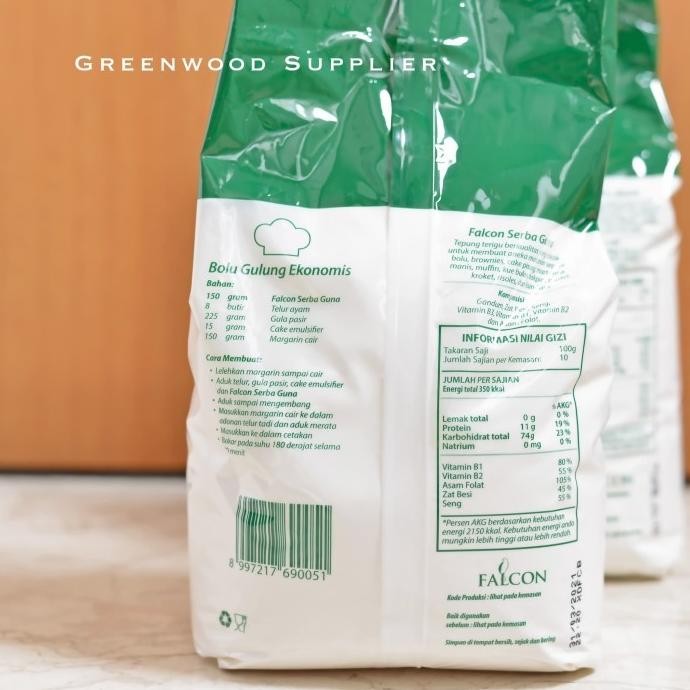 

Grosir [Karton] Tepung Terigu Serbaguna Falcon 1Kg [Ekspedisi]