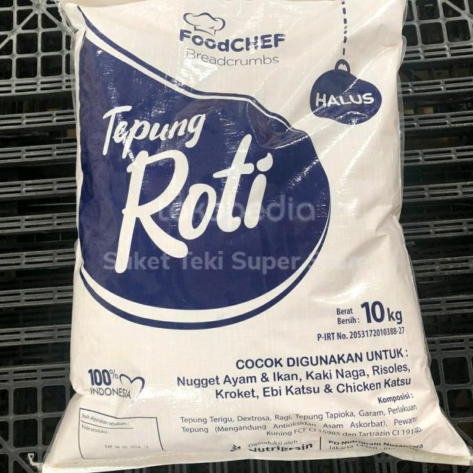 

Murah Tepung Roti Breadcrumbs Mix Halus Foodchef 10Kg Karung