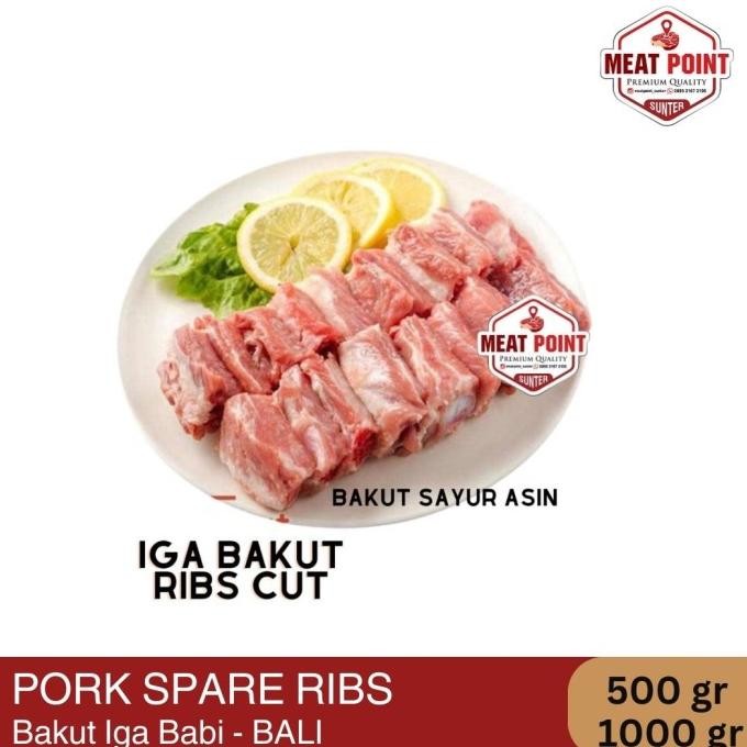 

Promo Premium Pork Spare Ribs/Iga Babi Murni Potong 5Cmx5Cm (500 Gram)