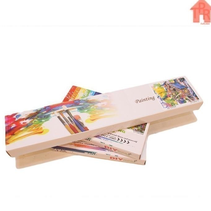 

DIY - Set Melukis / painting by number kit - VILLAGE 40x50cm. part-2