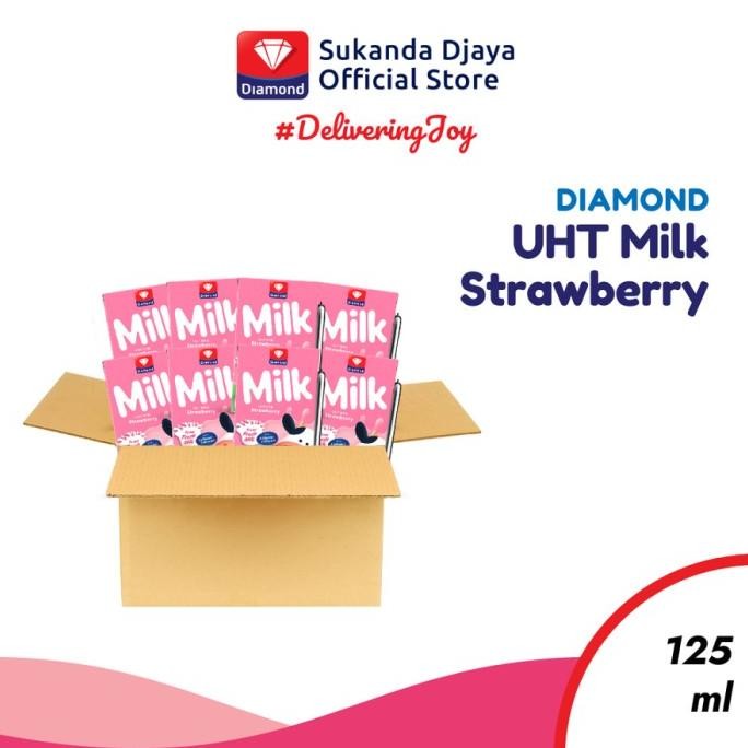 

Sale Diamond Milk Susu Uht Strawberry 125 Ml / Diamond Susu Stroberi 1 Dus Isi 40 X 125Ml