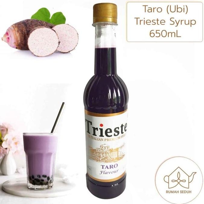 

Promo Trieste Taro Syrup 650Ml - Sirup Taro Ubi Talas Almond Avocado Banana Blueberry Brown Fruit Green Minuman Matcha Lemon