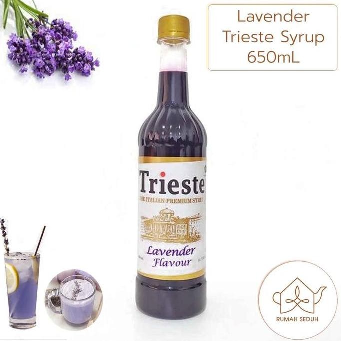 

Promo Trieste Lavender Syrup 650Ml - Sirup Bunga Lavender Premium Almond Avocado Banana Brown Fruit Green Lemon Peach Red Sugar
