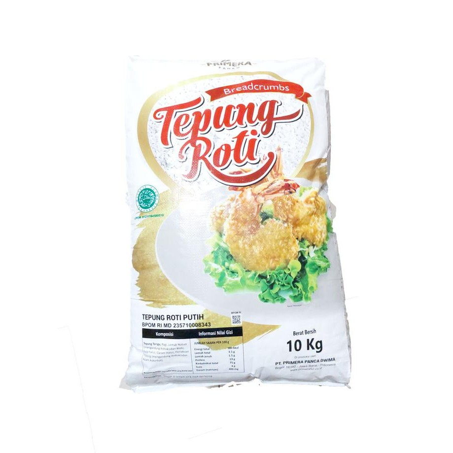 

Promo Primera Panco White Bread Crumb Putih - 1 Sak / Karung (10Kg)