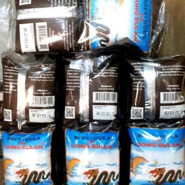 

Sale 3 Pak(6 Renceng) Kopi Liong Bulan Khas Bogor Kopi+Gula 25Gram X 60Sachet Hitam