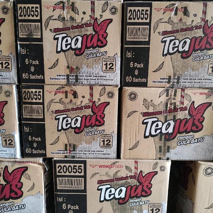 

Grosir Minuman Serbuk Teh Teajus Gula Batu / Apel / Melati / Madu Per Dus (360 Pcs) Air Lemon Drink Instan Rey Bubuk
