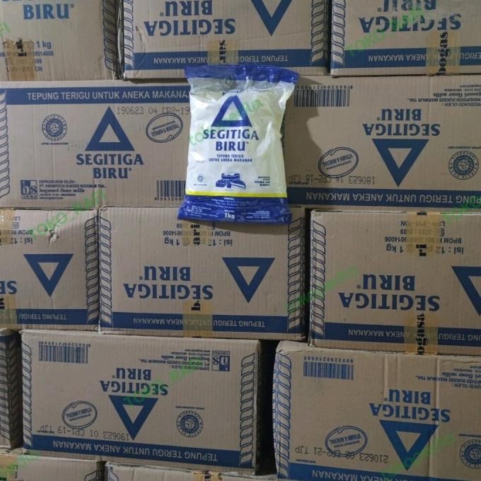 

Grosir Terigu Segitiga Biru 1Kg Kemasan 1 Dus Isi 12 Pcs