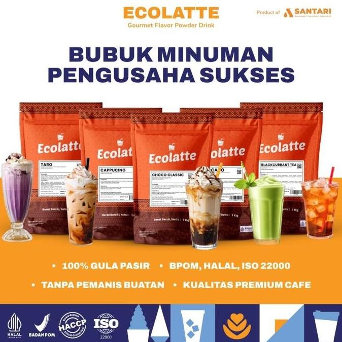 

Grosir Ecolatte Serbuk Bubuk Minuman Buah Persik Teh Peach Tea 1Kg Premium Powder Drink Instan Halal Bpom