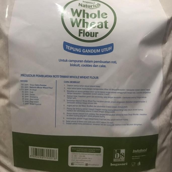 

Promo Tepung Gandum Utuh 5Kg - Naturich Whole Wheat - Gosend / Grab Onlyy!!
