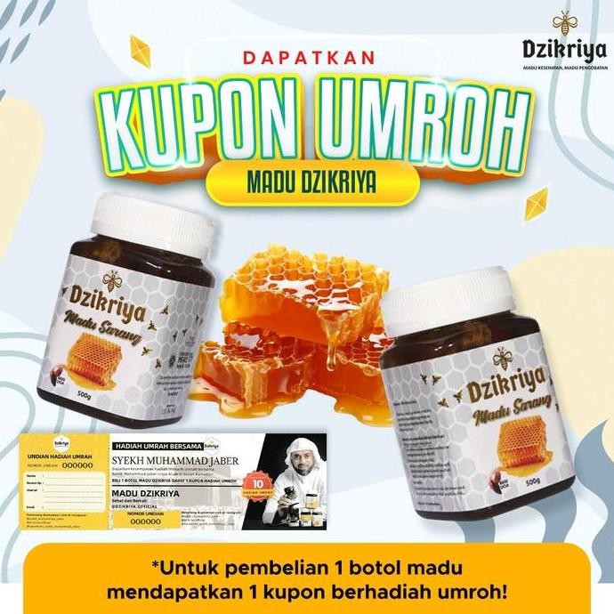 

Promo Madu Dzikriya Sarang Al Jaber Botol Honey Murni