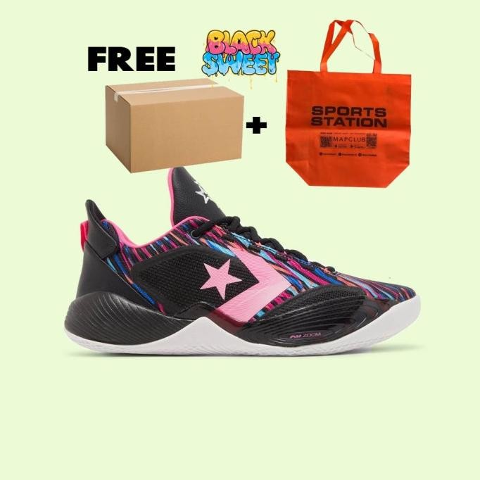 SEPATU BASKET CONVERSE ALL STAR BB SHIFT BLACK NEON PINK