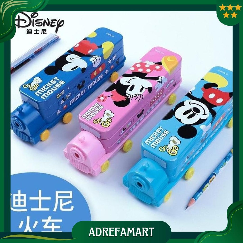 

[Lb] Disney Train Pencil Case Beroda Tempat Pensil Mobil Kereta Ada Roda Ori