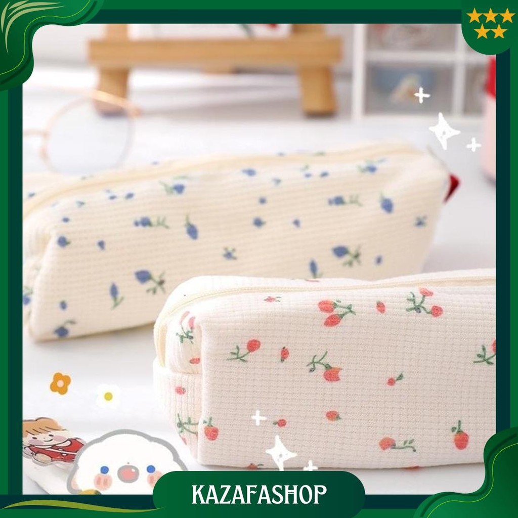 

Tempat Pensil Motif Bunga / Kotak Pensil Motif Little Flower / Kotak Pencil Case Minimalis Flower Promo 4.4