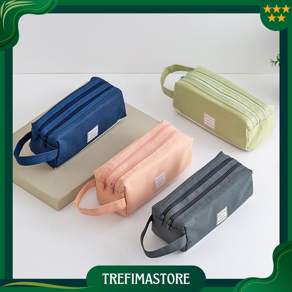 

Kotak Tempat Penyimpanan Alat Tulis 2 Pouch Dan Stationery Dual Zipper Promo Puncak
