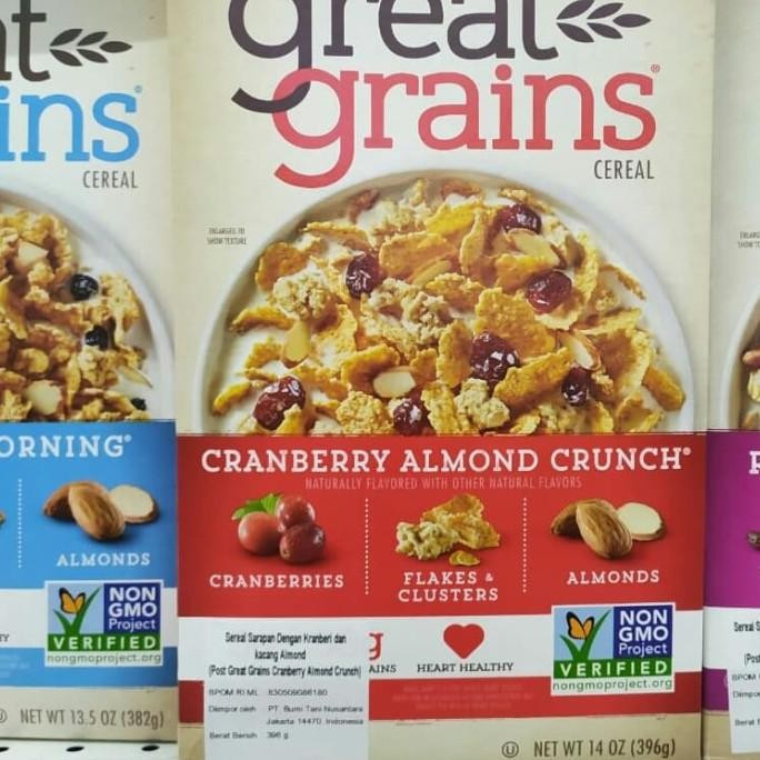 

post great grains cranberry almond crunch / blueberry morning 396gr