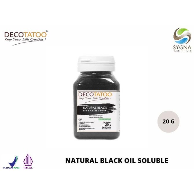

Grosir Pewarna Makanan - Oil Soluble Decotatoo - Black Color