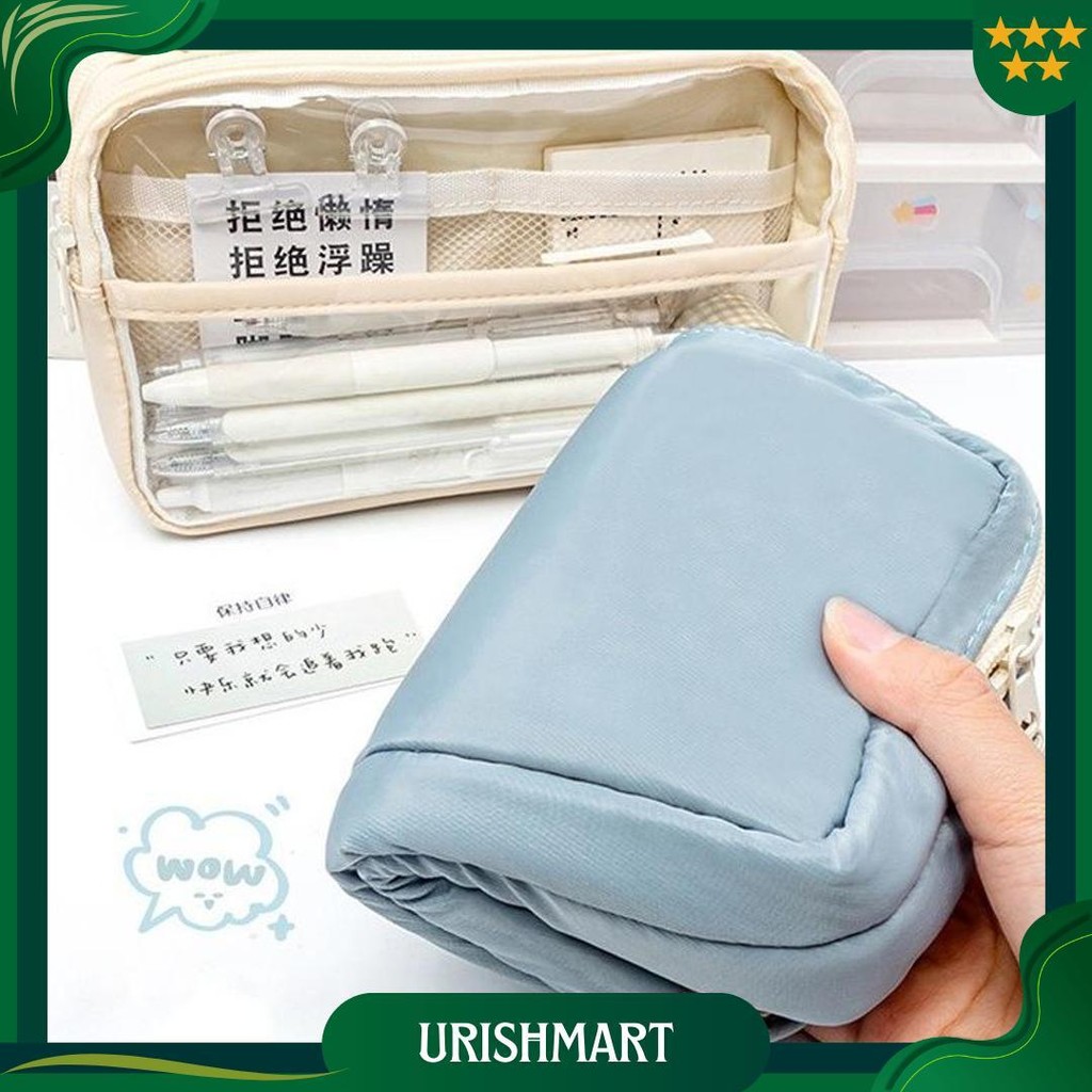 

Winzige Tempat Pensil Transparan Large Kotak Pensil Anak Perempuan Pen Pouch Lucu Aesthetic Estudee Pencil Case Stationery Organizer Pink School Stuff Perlengkapan Sekolah Ori