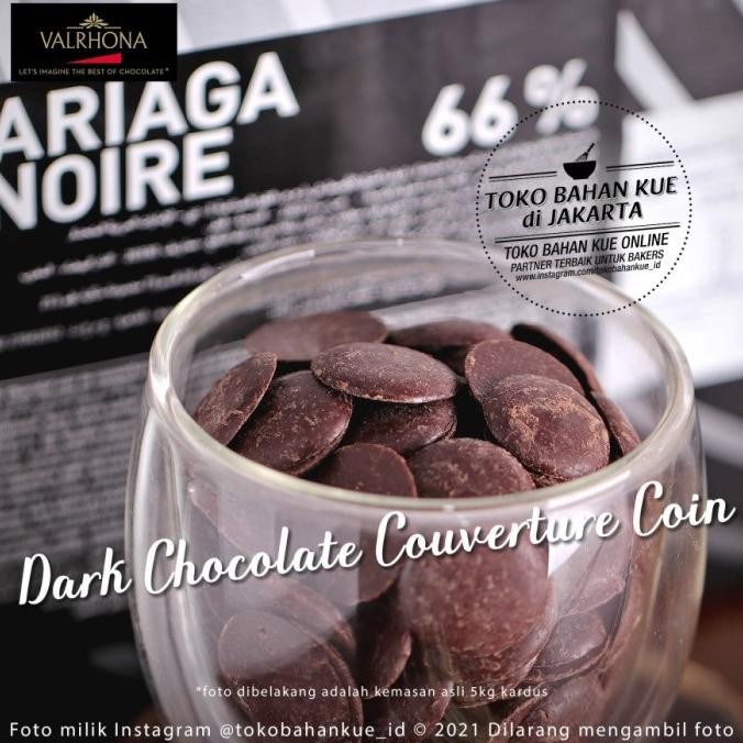 

Murah Valrhona Ariaga Noire 66% 1Kg Dark Chocolate Couverture Coin Cokelat