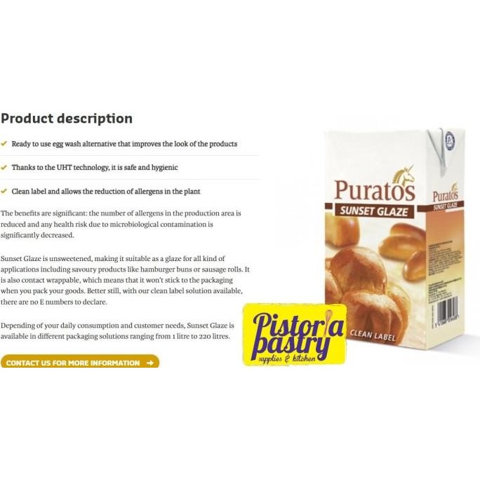 

Murah Sunset Glaze Puratos 1 Liter - Roti & Pastry Gloss