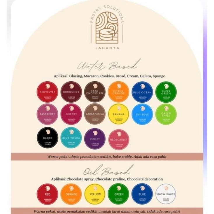 

Murah Food Coloring Powder Bubuk Pewarna Makanan Food Grade Oil Based