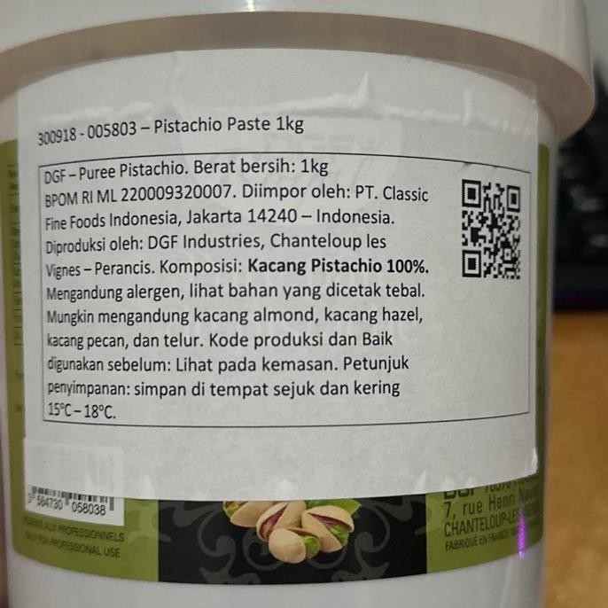 

Grosir Dgf Pistachio Paste Pure 1Kg