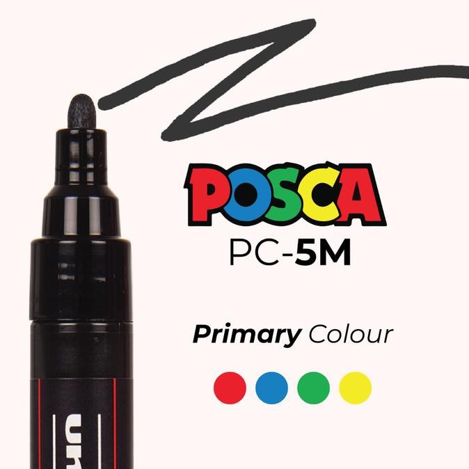

Uni Posca Paint Marker PC-5M - Medium Point Primary Colour