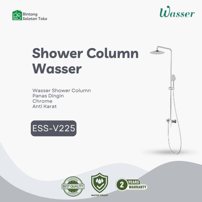Shower Tiang Wasser Ess-V225 /Shower Coulmn Wasser Panas Dingin New Stok