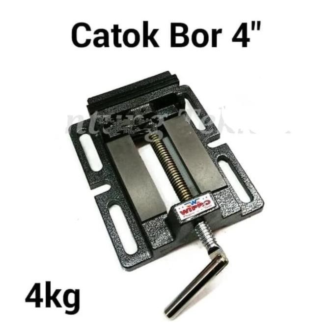 Grosir Wipro Edv-4S Catok Bor 4" Ragum Untuk Bor Duduk 16 Mm Edv4S Vice Table 4 Inch
