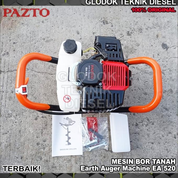 Murah Pazto Mesin Bor Tanah Biopori Earth Auger Drill Bit Ea 520 + Mata Bor Original Ea520 Kualitas 
