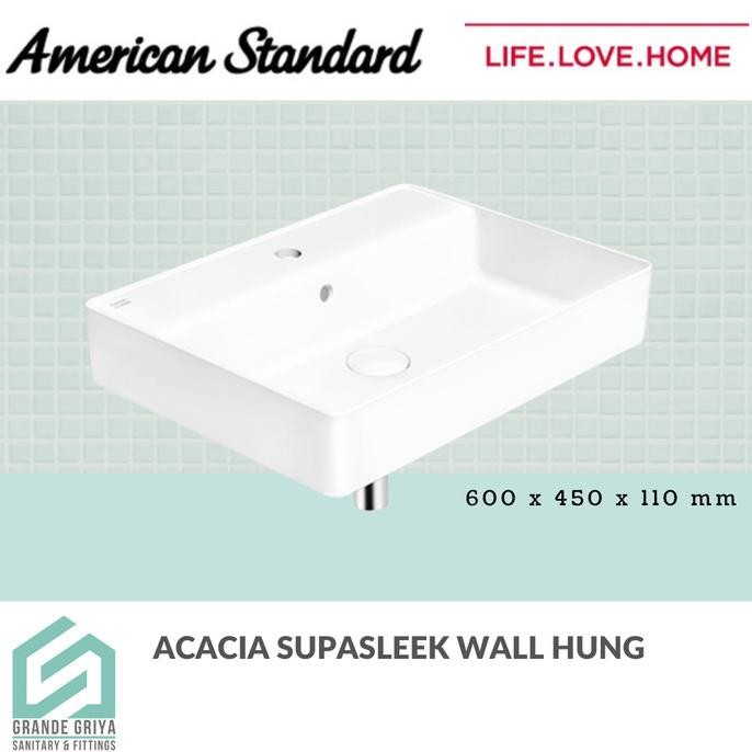 American Standard Wastafel Gantung Wall Hung Basin Acacia Supasleek New Stok