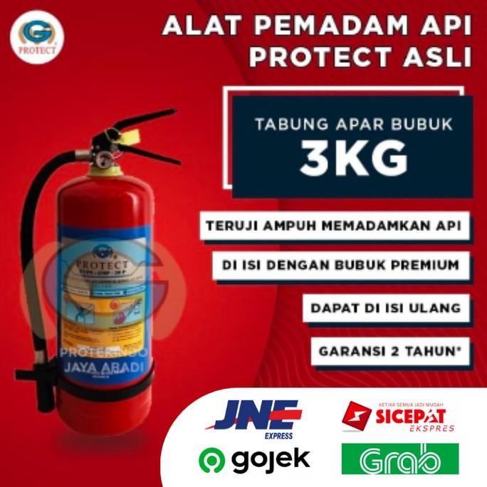 Diskon Apar 3 Kg Protect Powder / Alat Pemadam Kebakaran / Apar 3Kg