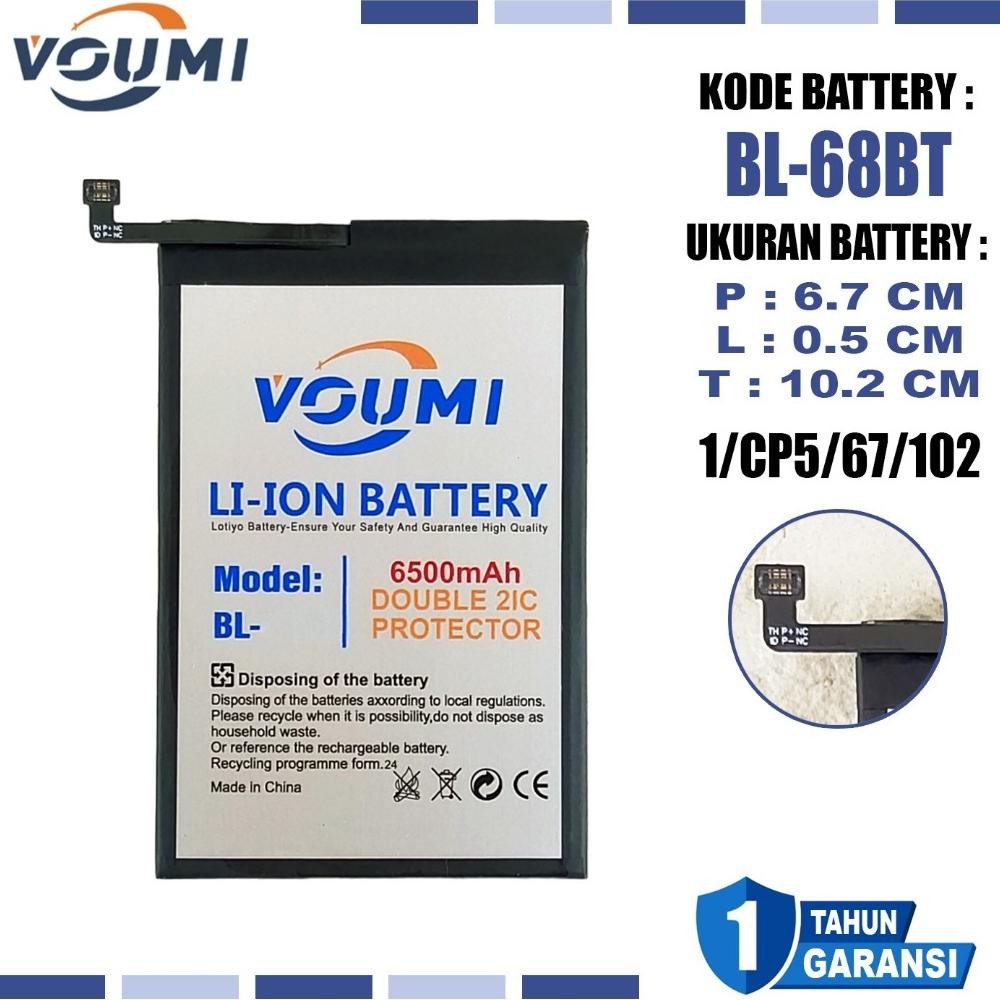 Li34 Voumi Bl-68Bt / Bl68Bt Baterai Battery Double Ic Power High Capacity Compatible Hp Tecno Pova N