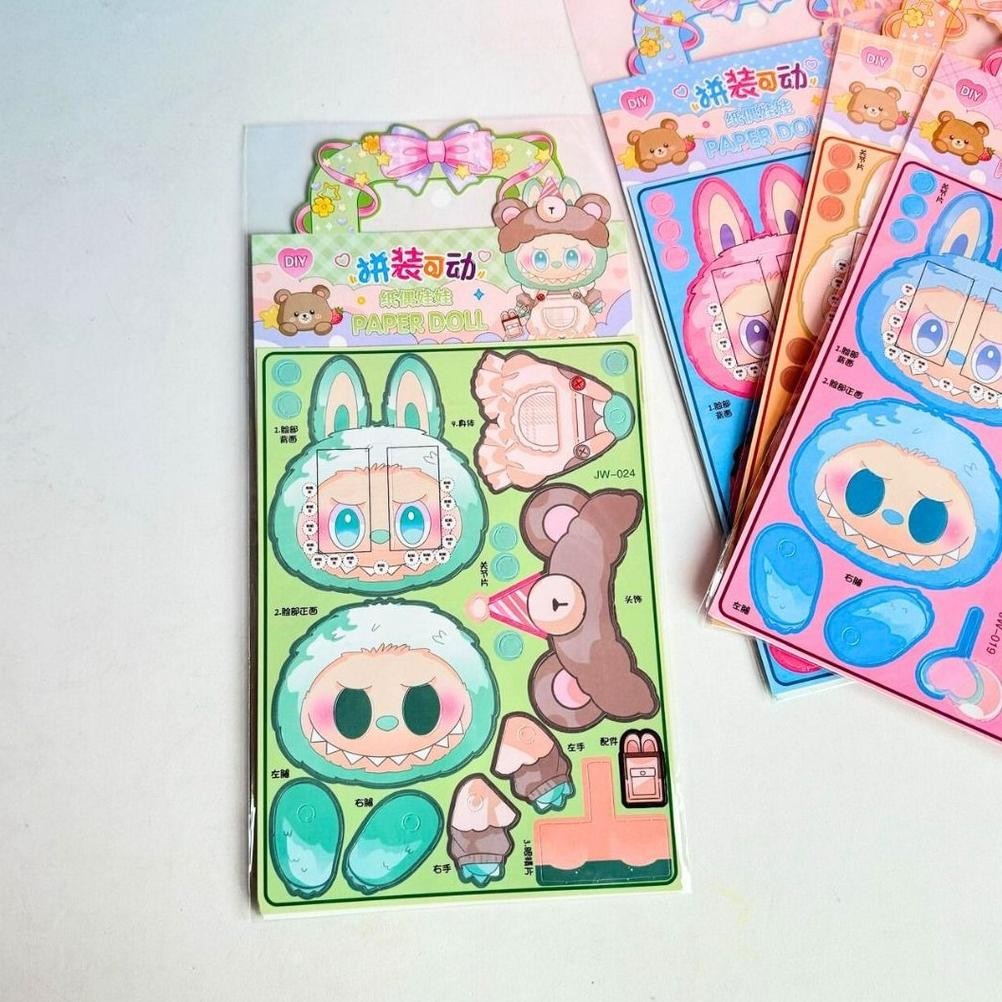 

Gh-67 Labubu Diy Paper Doll Mainan Anak Seru Kreatifitas