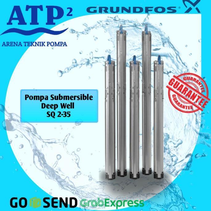Pompa Air Grundfos - Submersible Deep Well Sq 2-55 New Stok