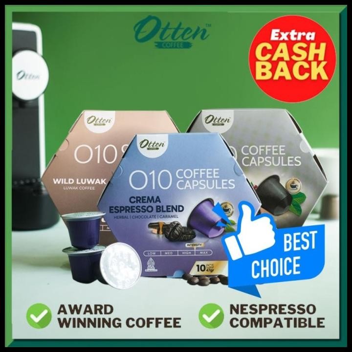 

Otten - O10 Coffee Capsules / Kopi Kapsul | Nespresso Compatible Original Best Seller