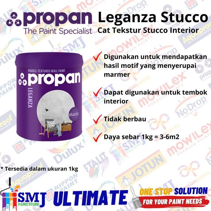 TERMURAH - Cat Tembok Tekstur Motif Marmer Interior Propan Leganza Stucco STC-240 1kg